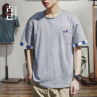 Cap Embroidered Short Sleeve T-shirt