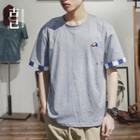 Cap Embroidered Short Sleeve T-shirt
