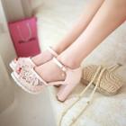 Lace Heeled Sandals