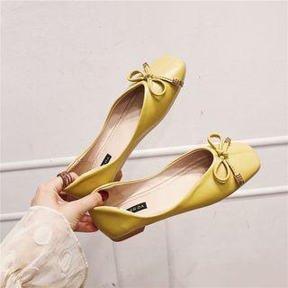 Square Tie Bow Flats