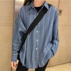 Pinstripe Shirt As Shown In Figure - One Size