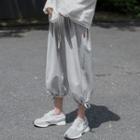 Elastic-waist Cropped Jogger Pants