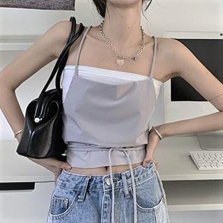 Strappy Camisole Top Camisole Top - Gray - One Size