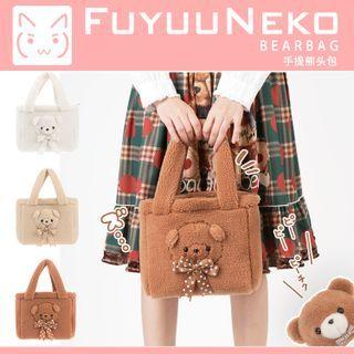 Fleece Bear Tote Bag