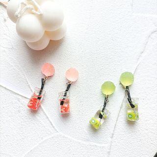 Fruit Tea Resin Dangle Earring