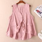 Button-up Linen Vest