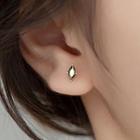 Rhinestone Alloy Earring 1 Pair - Green - One Size