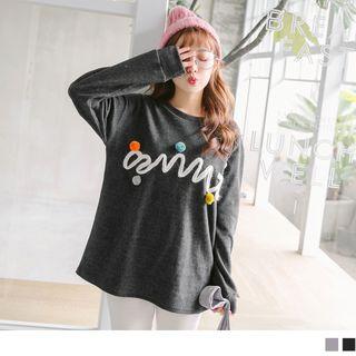 Pompom Applique Top