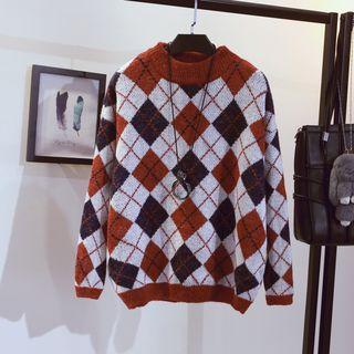 Thick Check Sweater
