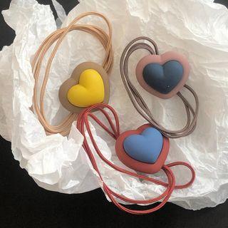 Two-tone Heart Hair Tie