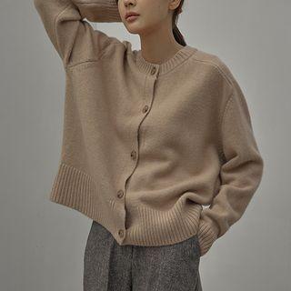 Raglan Round-neck Cardigan