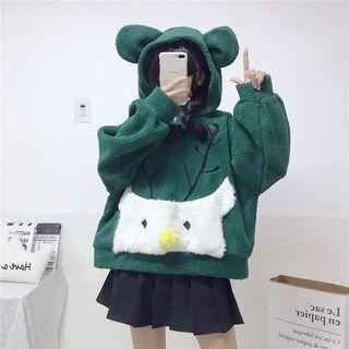 Ear Hoodie Green - One Size