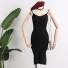Sleeveless Slim-fit Knit Dress