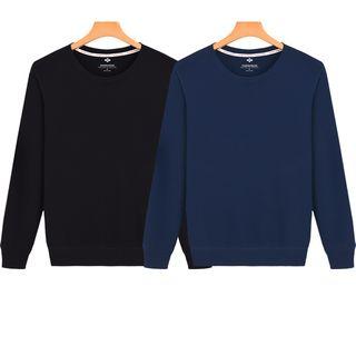 Plain Sweatshirt Set