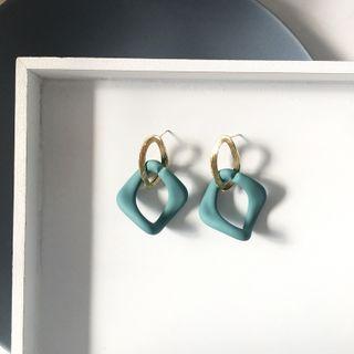 Irregular Square Drop Earring