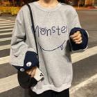 Color-block Monster Pullover