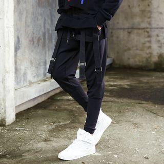 Drawstring Waist Belted Sweatpants