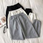 Plain High-waist Joggers