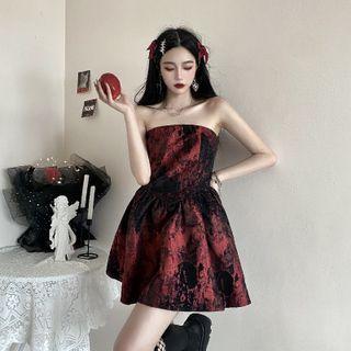 Jacquard A-line Tube Dress
