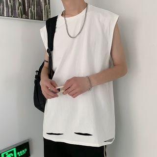 Rip Sleeveless Top