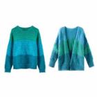 Color Block Sweater / Cardigan