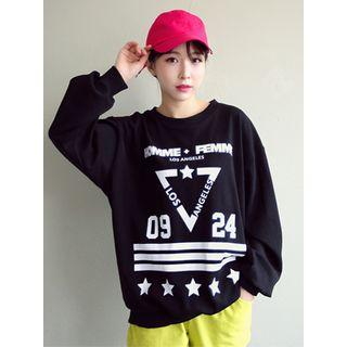 Lettering Looe-fit Sweatshirt