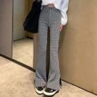 Houndstooth Bootcut Pants