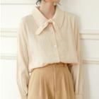 Bow Accent Shirt Almond - One Size