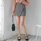 Frill-trim Gingham Mini Skirt