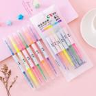 Set Of 6: Dual Head Highlighter Set Of 6 - Oblique - One Size