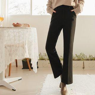 Napped Boot-cut Dress Pants In 3 Lengths