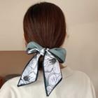 Print Narrow Scarf Hair Tie
