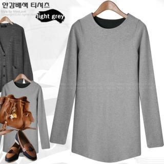 Round-neck Long Sleeve T-shirt