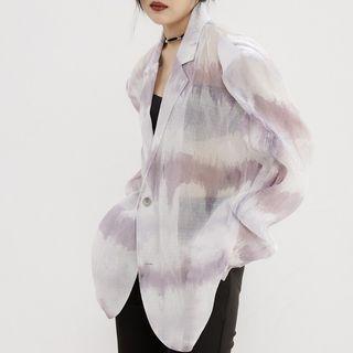 Single-breasted Mesh Blazer