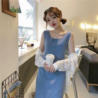 Set: Tank Dress + Plain Shirt