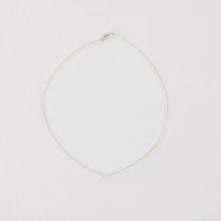Faux-pearl Short Necklace White - One Size