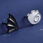 Non-matching Angel & Devil Wing Earring With Earring Back - 1 Pair - Earring - As Shown In Figure - One Size