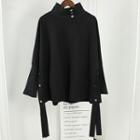Mock Turtleneck Pullover Black - One Size