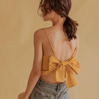 Spaghetti Strap Tie Back Top