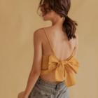 Spaghetti Strap Tie Back Top