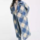 Gingham Button Coat