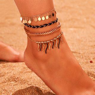 Set Of 4: Anklet (various Designs) 9036 - One Size