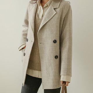 Handmade Raglan Plaid Jacket