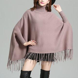 Fringe Hem Knit Pullover