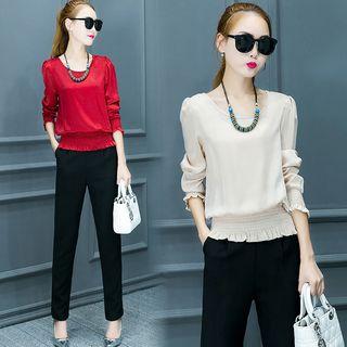 Set : Long-sleeve Top + Pants