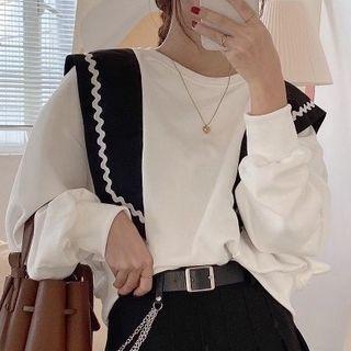 Sailor Collar Panel Pullover