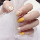 Sunny-side-up Egg Faux Nail Patch Yellow - One Size
