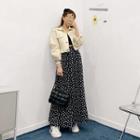 Band-waist Heart Patterned Skirt