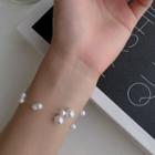 Beaded Layered Bracelet 1pc - Bracelet - White - One Size