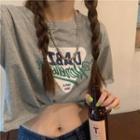 High-waist Cropped Top